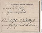 Etiketten zu Pyromorphit (NHMW-MIN-Ac969)